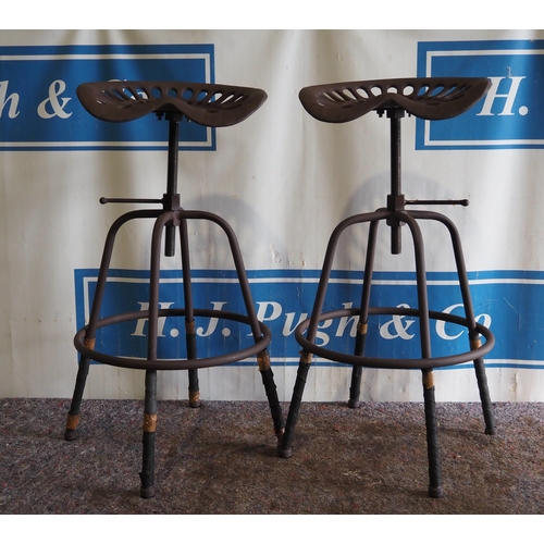 957 - 2- Tractor seat stools