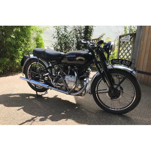 801 - Vincent Rapide motorcycle. 1950. Runs but will need recommissioning as its been stood for some time.... 