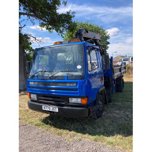 1564 - Leyland DAF FA 45.130 7.5 tonne lorry. 1996. Runs and drives, 72,444 km. MOT till 01/01/23. Fitted w... 