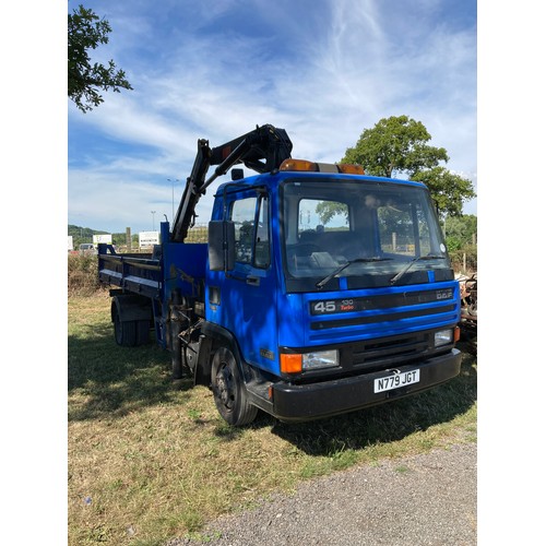 1564 - Leyland DAF FA 45.130 7.5 tonne lorry. 1996. Runs and drives, 72,444 km. MOT till 01/01/23. Fitted w... 