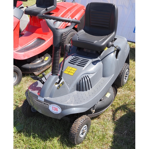 136 - Mountfield ride on mower