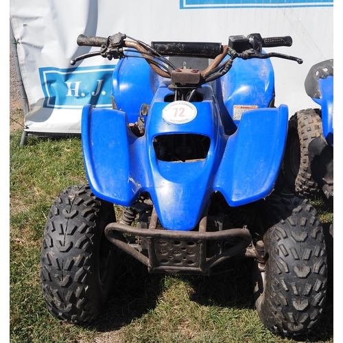 72 - 100cc Quad bike