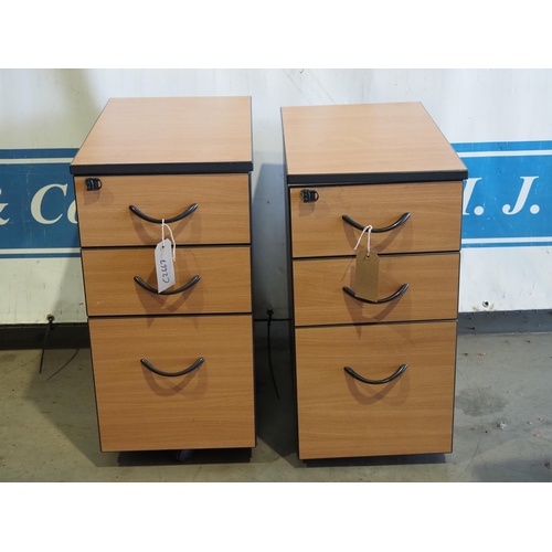 793 - 2 Small filing cabinets