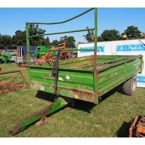 1225 - AW 2 Wheeled tipping trailer with extensions and thriples