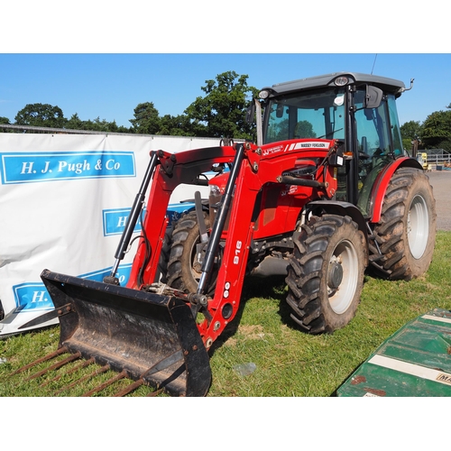 1241 - Massey Ferguson 3645 tractor. only showing 352 hours. Massey Ferguson 916 loader, fork, bucket and b... 