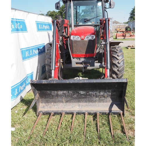 1241 - Massey Ferguson 3645 tractor. only showing 352 hours. Massey Ferguson 916 loader, fork, bucket and b... 