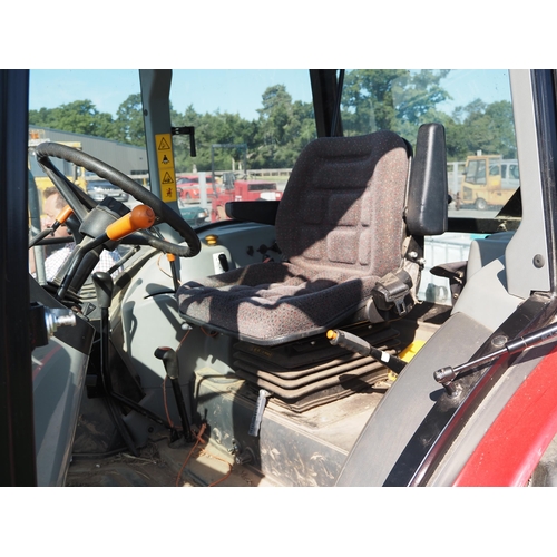 1241 - Massey Ferguson 3645 tractor. only showing 352 hours. Massey Ferguson 916 loader, fork, bucket and b... 