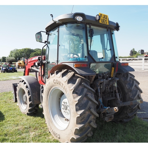 1241 - Massey Ferguson 3645 tractor. only showing 352 hours. Massey Ferguson 916 loader, fork, bucket and b... 