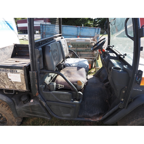 1285 - 2018 Kubota RTV X 900. Diesel. 2200 hours recorded. Runs and drives. Key in office