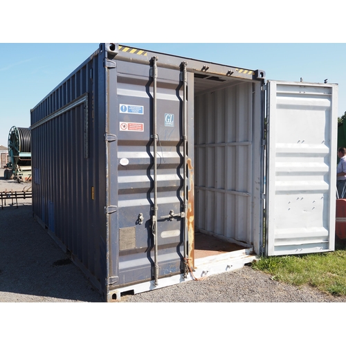 1303 - Steel shipping container. 6M