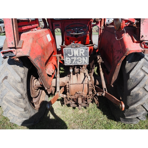 1313 - Massey Ferguson 135 tractor. 6462 hours recorded. Runs and drives well. Sirocco cab. No documents. R... 