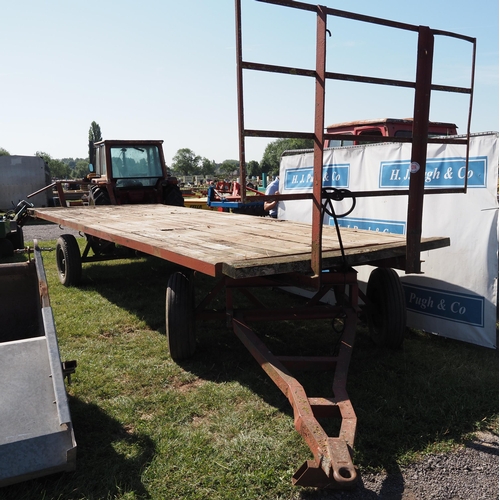 1314 - 4 Wheel bale trailer with thriples 24ft