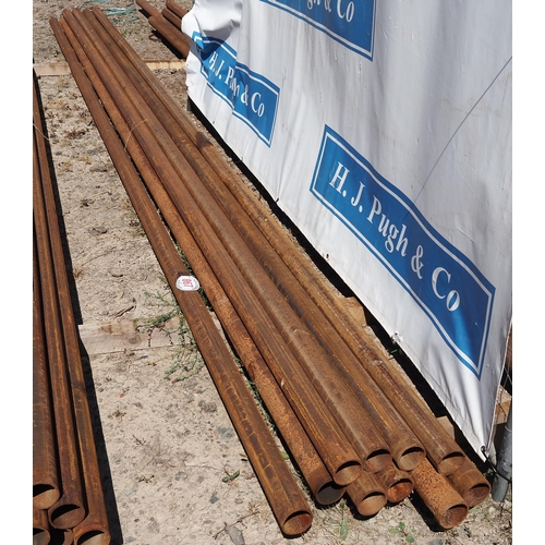 867 - 10- Steel tubes 6mx78mm dia.