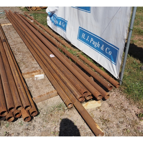 868 - 10- Steel tubes 6mx78mm dia.