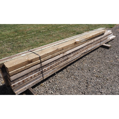 894 - Reclaimed timbers average 3.4mx150x70 -14