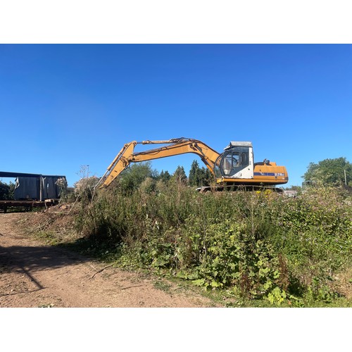 124 - Samsung SE210 360 excavator. SN- FAY1732. c/w spares bucket. Runs. Key