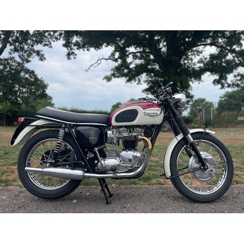 743 - Triumph T120 Bonneville. 1967. Matching engine and frame numbers. Only done 1000 miles since engine ... 