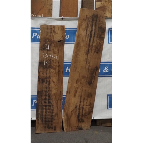 100 - Oak boards 73 x17 x 0.75 - 1+1