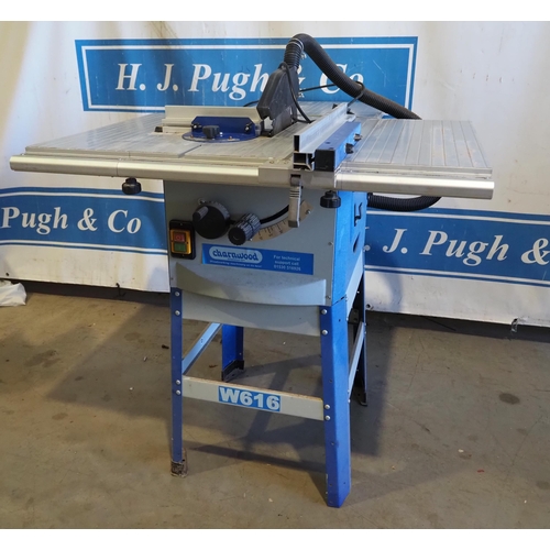 348 - Charnwood W616 table saw, single phase