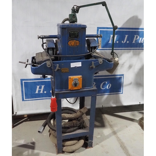 353 - Abwood double headed tool grinding machine