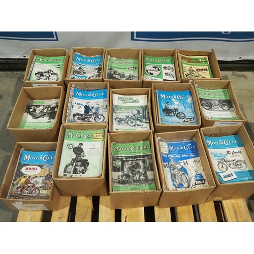 661A - Large quantity of 'The Motorcycle' and 'Motorcycling' magazines