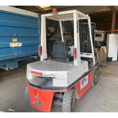 100 - Nissan EH02 A25 diesel forklift, sn 002315