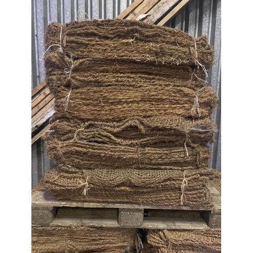 66 - Pallet of coir sacks, used for drying sage