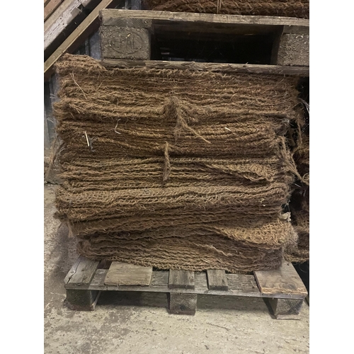 68 - Pallet of coir sacks, used for drying sage