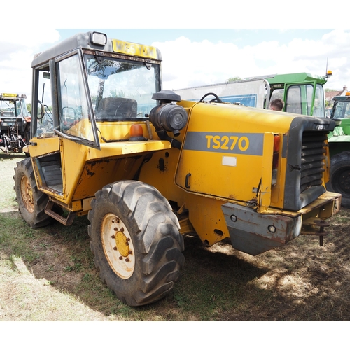 390 - Matbro TS270 Telehandler. 1995. Runs. 9388 hours recorded. Reg M165 YUM. V5 Applied for