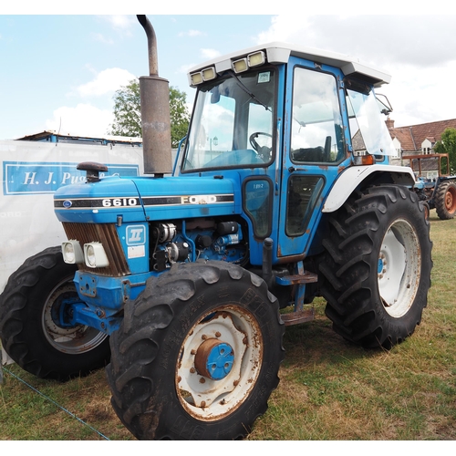 404 - Ford 6610 tractor. SN- 1811. Runs.  Reg D39FFB. V5