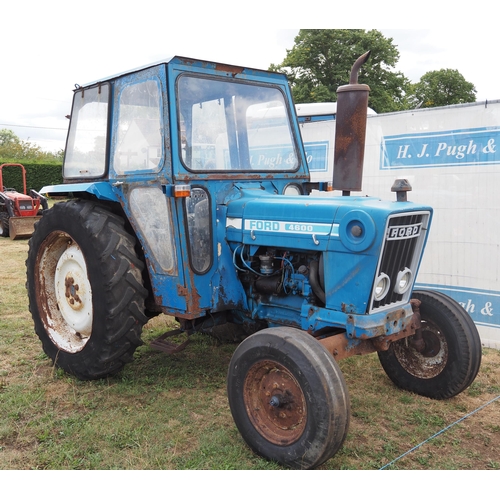 407 - Ford 4600 tractor. Runs. Reg HAW187V. V5