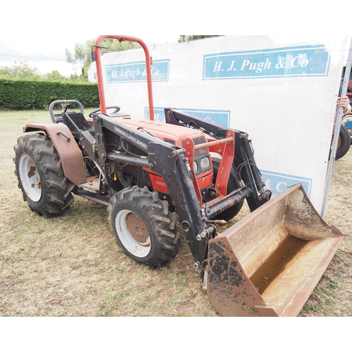 430 - Small Holder 20/30 compact tractor. c/w loader. Runs.