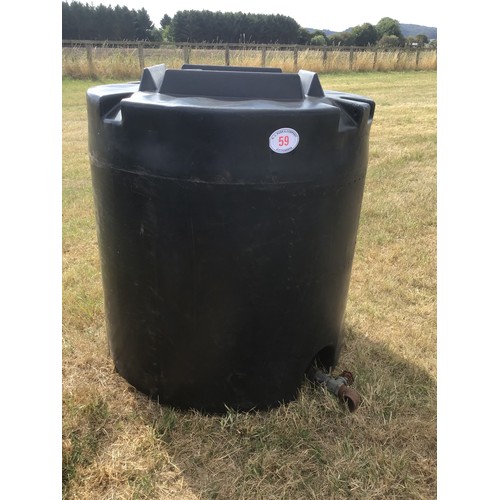 59 - Poly 500 litre drum