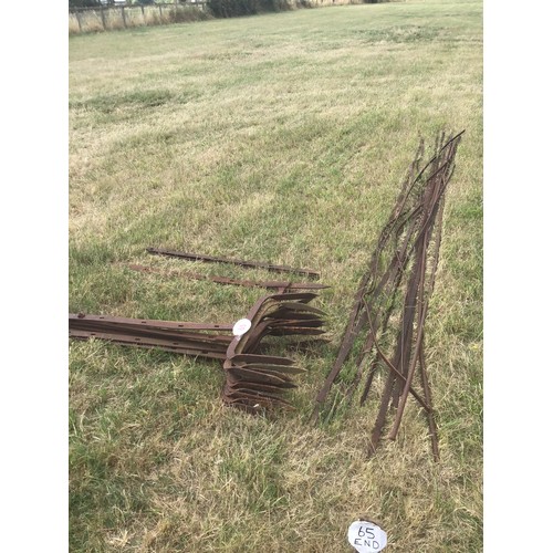 65 - Steel railing stakes