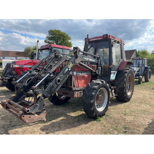 368 - Case International 856XL Plus tractor. c/w Trima loader. Runs. Reg L975ATY. V5