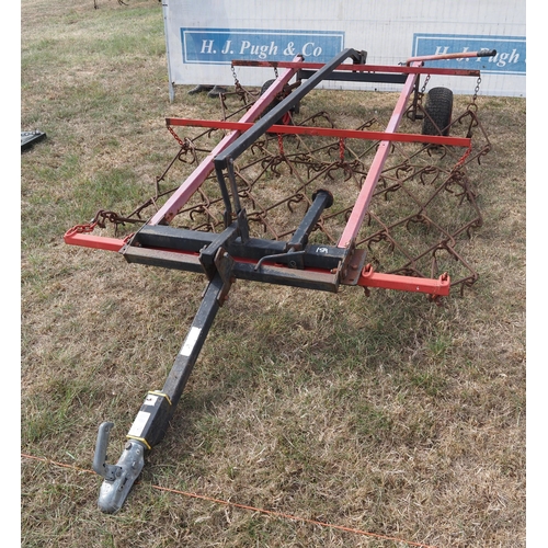 159 - Compact 5ft towed chain harrows