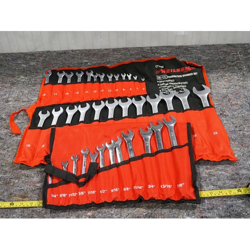 1518 - 2 - Sets of spanners, 25 piece and 12 piece