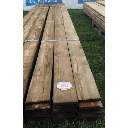 1864 - 24- Timber 14' x 6 x 1