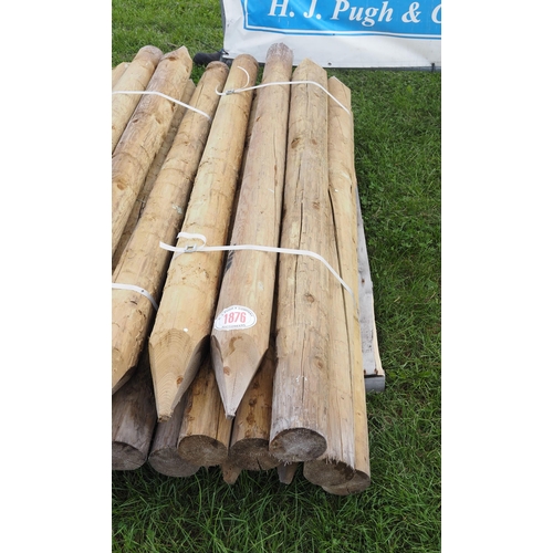 1876 - 10- Round posts 7ft x 5