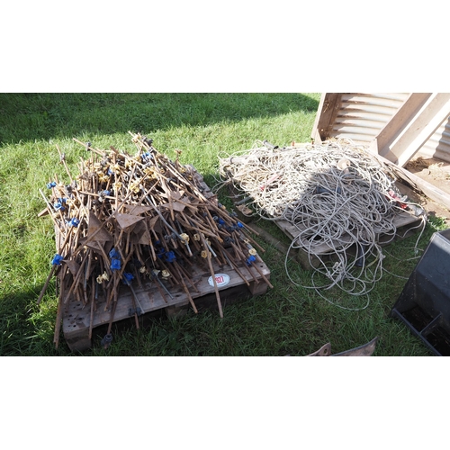 1927 - Electric fence stakes and wire