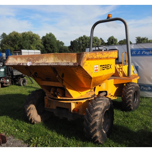 1975 - Terex 3 ton articulated swivel tip dumper. 2005. Key in office