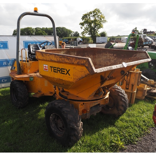 1975 - Terex 3 ton articulated swivel tip dumper. 2005. Key in office