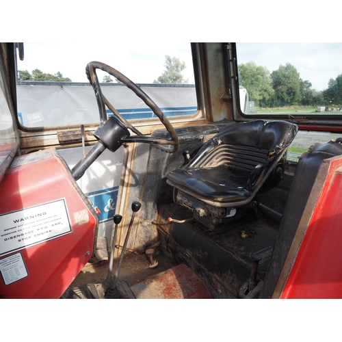 1982 - Massey Ferguson 565 tractor. 8800 hours. Runs and drives. Tidy. One previous owner. Reg. PCL 376R