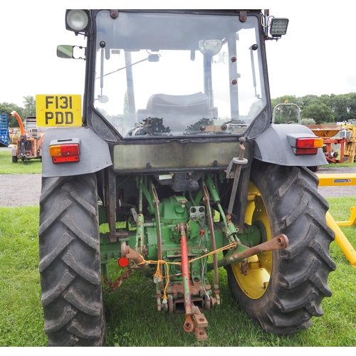 2035 - John Deere 1950 Tractor with JD175 power loader. 5972 hours recorded. Reg. F131 PDD. V5