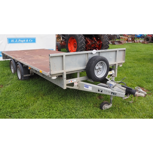 2039 - 2018 Ifor Williams LM166G flatbed trailer