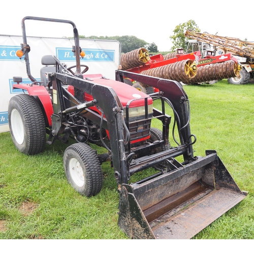 2051 - 2007 Siromer 304 4WD compact tractor with loader, bucket and roll bar, working order. Key in office