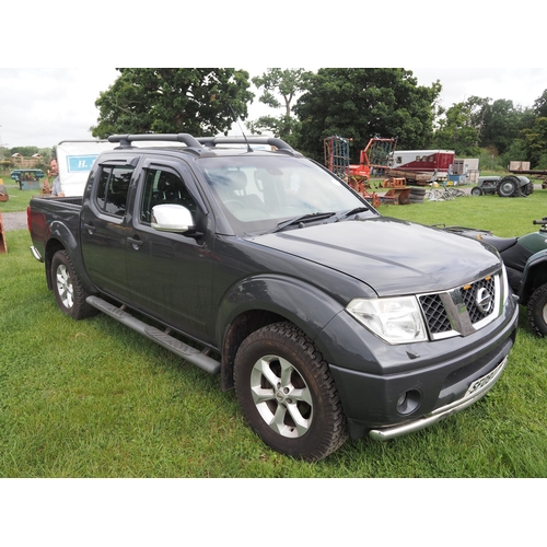 2091 - Nissan Navara pickup. Needs attention. Reg. SF09 LZP. Key in office. V5