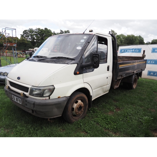 2237 - Ford Transit drop side truck tail lift. Reg. MJ51 WFW. Keys in office. V5