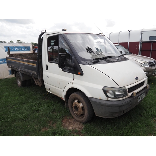 2237 - Ford Transit drop side truck tail lift. Reg. MJ51 WFW. Keys in office. V5