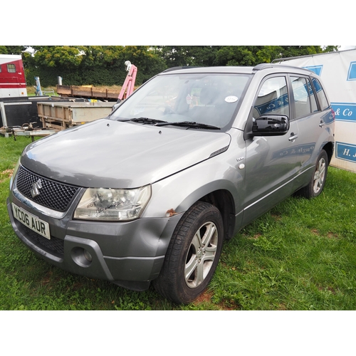 2251 - Suzuki Grand Vitara. Runs and drives. 130000 miles. MOT 7/10/22. Reg. YC06 AUR. Key in office. V5 ap... 